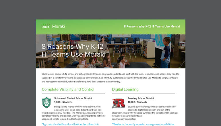 Article 8 Reasons Why K-12 Teams Use Meraki Image