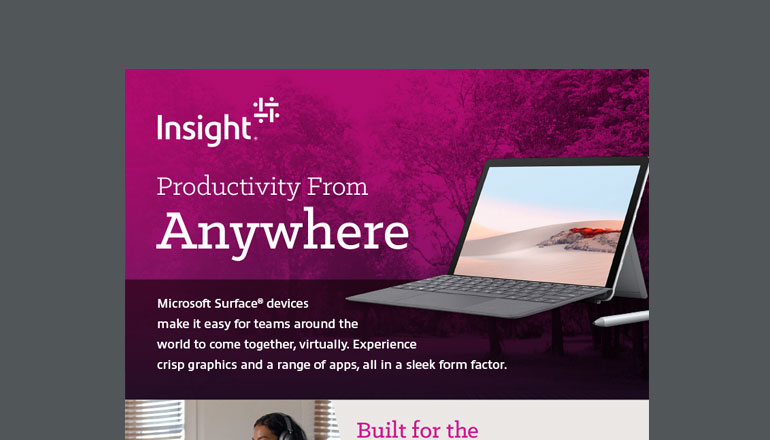 Article Productivity From Anywhere, Remote Work With Microsoft Surface Image