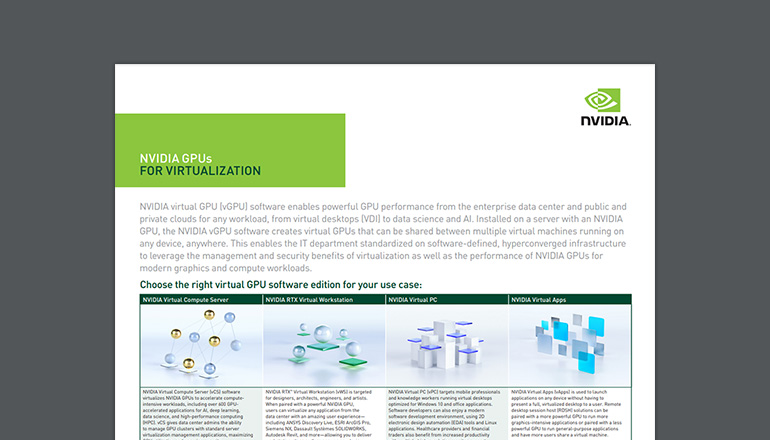 Article NVIDIA | Explore NVIDIA GPUs For Virtualization Image