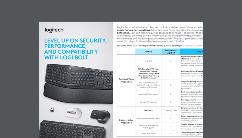 Article Level up on Security, Performance and Compatibility With Logi Bolt Image