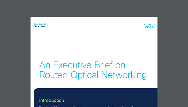 Article An Executive Brief on Routed Optical Networking Image