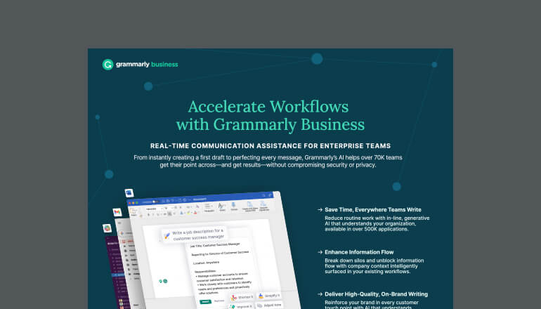 Article Accelerate Workflows With Grammarly Business Image