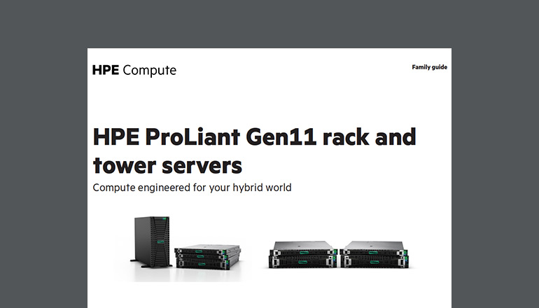 Article HPE ProLiant Gen11 Rack and Tower Servers  Image