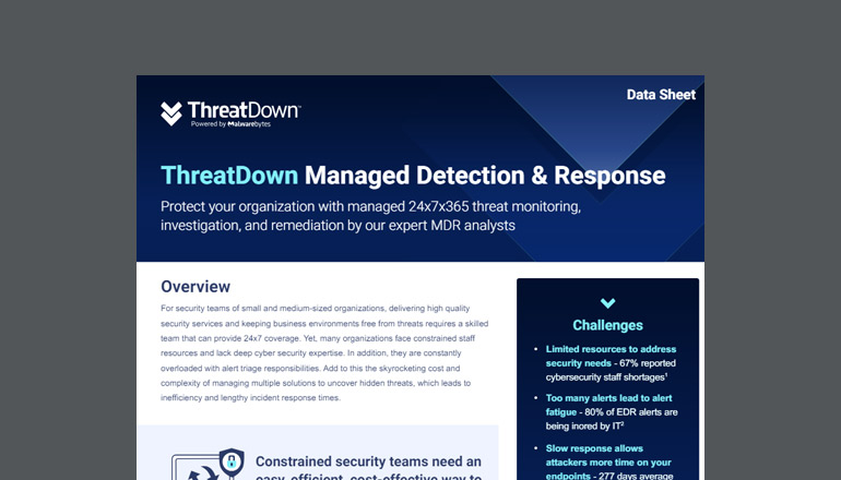 Article ThreatDown Managed Detection & Response  Image