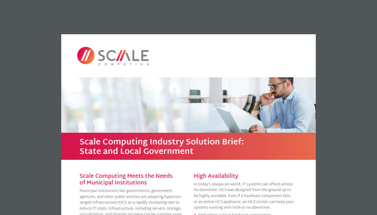 Article Scale Computing Industry Solution Brief: State and Local Government Image