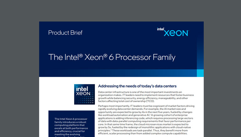 Article The Intel Xeon 6 Processor Family  Image