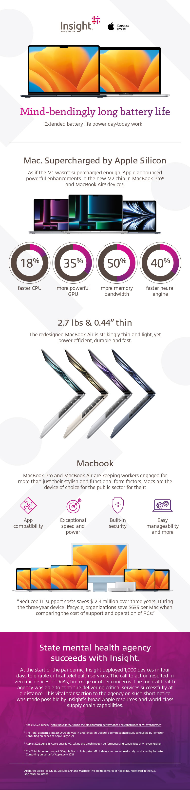 Mac Does Government Agency IT Efficiency infographic