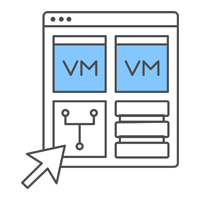 Easily migrate workloads Nutanix illustration