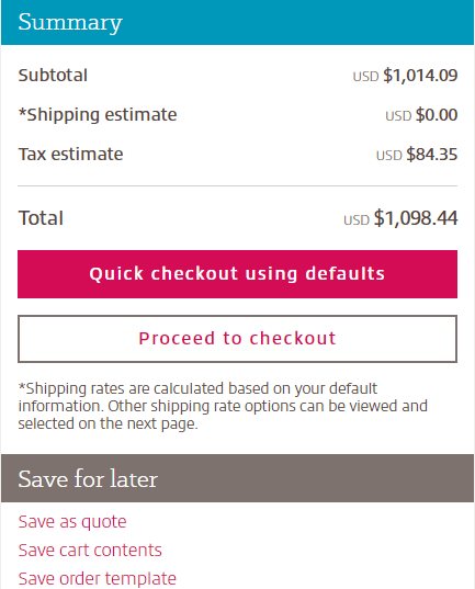 Cart screenshot