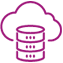 Private cloud storage icon