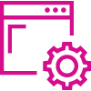 Illustration of gears moving