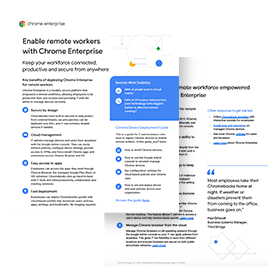 Enable remote workers with Chrome Enterprise