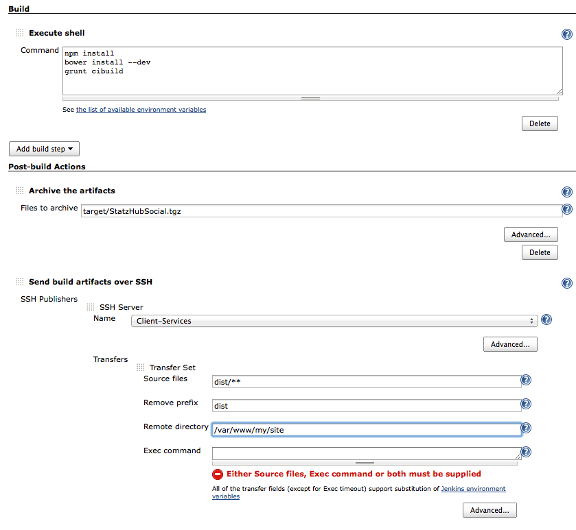 Secure shell transfer