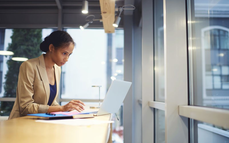 Woman on laptop 