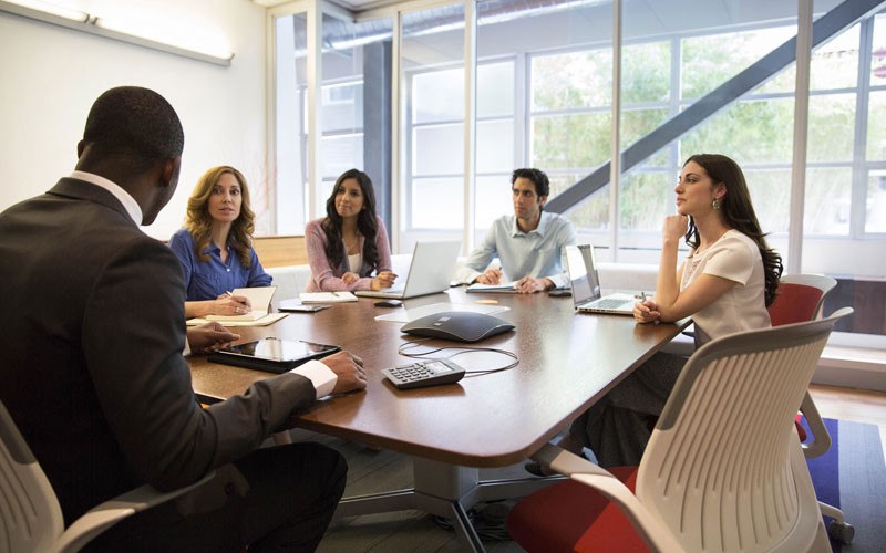 Professionals on a meeting