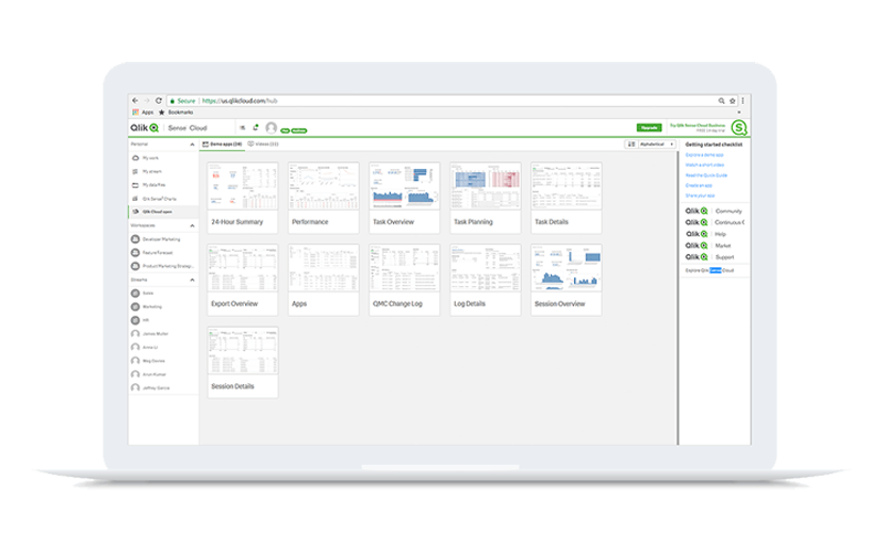 Qlik Sense solution screenshot