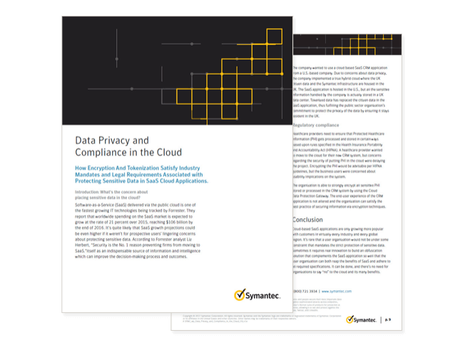 Cover of Symantec whitepaper 